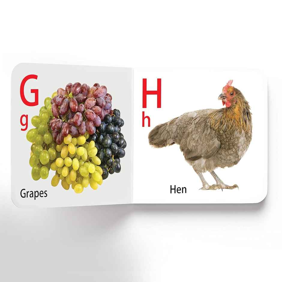 Abc Board Book for Kids Age 0-2 Years Picture Book to Learn Alphabet