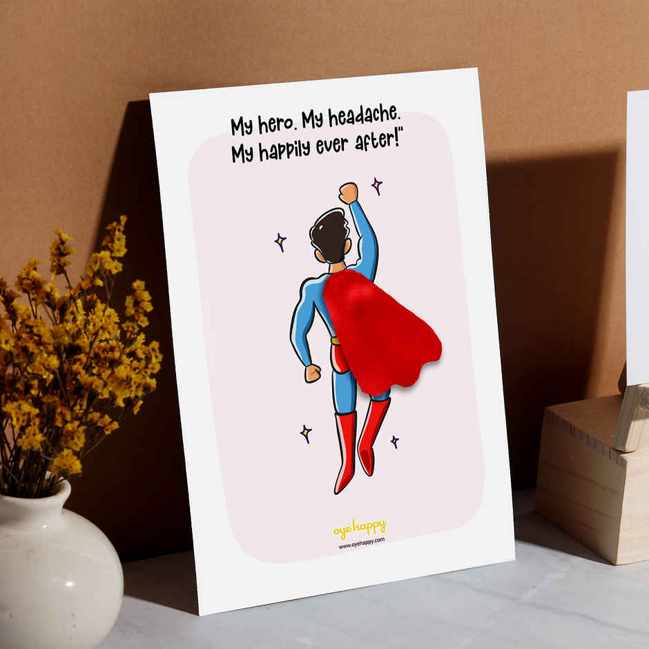 Happy Mail Super Husband Cape Card