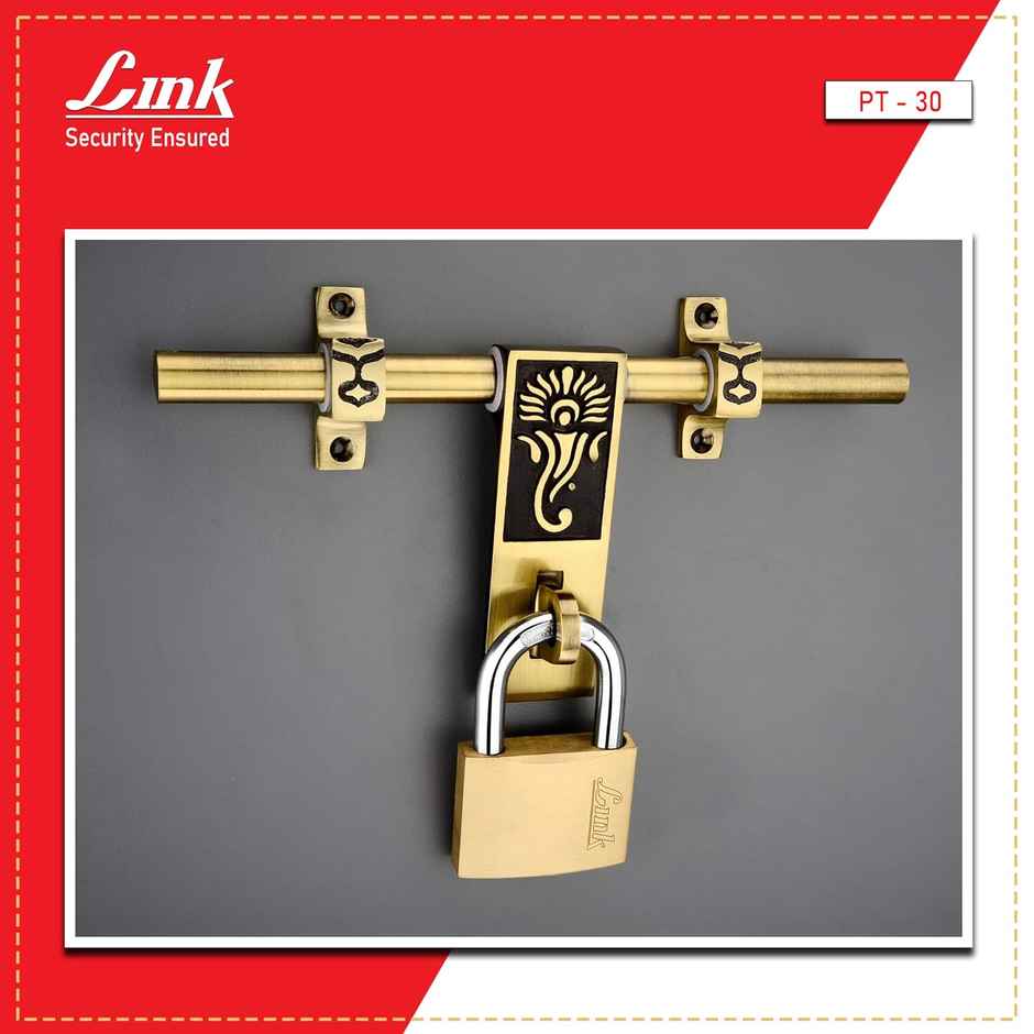 Link Locks Brass Pad Lock Pt-30 With 3 Keys