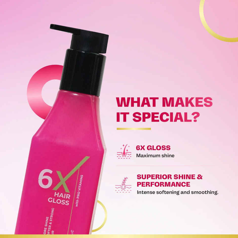 KT Professional 6X Hair Gloss Shampoo Pro-Vitamin Enriched