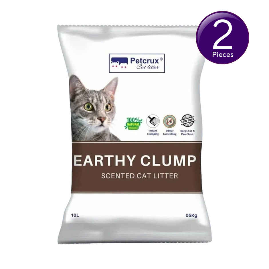 Petcrux Earthy Clump Lavender Scented Cat Litter, Dust Free Combo