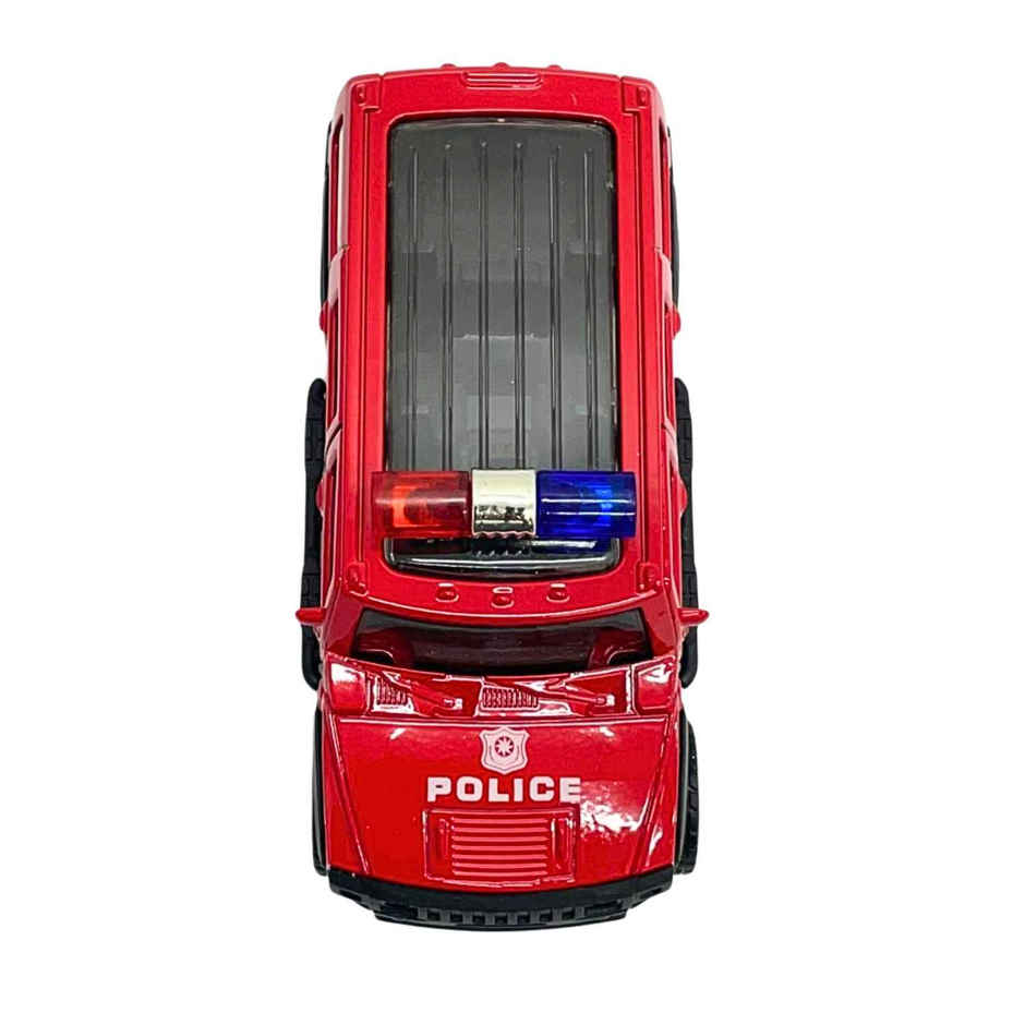 Apex Gripz 1:32 Metal Diecast Pull Back Car Red Police SUV | Openable Doors
