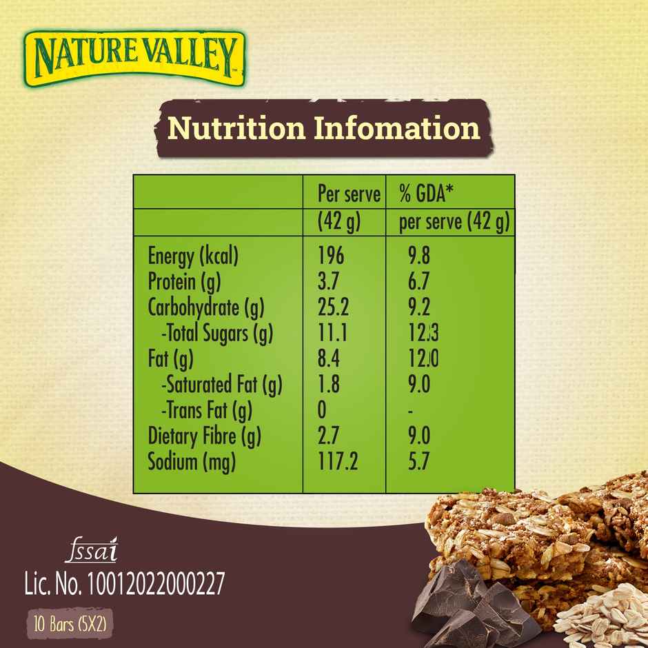 Nature Valley Crunchy Granola Bars Whole Grain Oats & Dark Chocolate