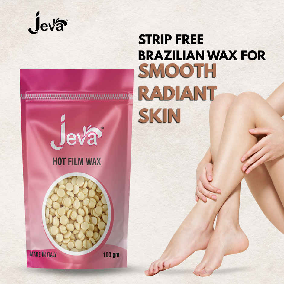 Jeva White Chocolate Film Wax Beads | Creamy Stripless Wax for Sensitive Skin