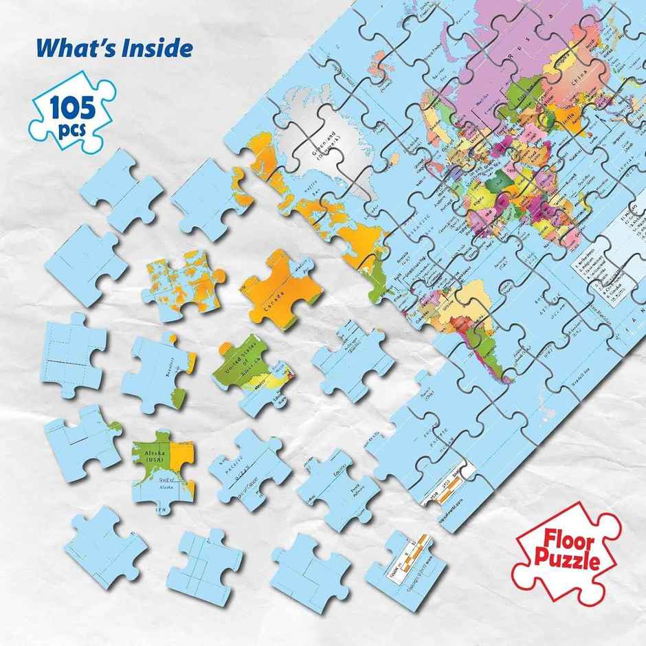 Funskool Puzzle Pop World Map Jigsaw Puzzle