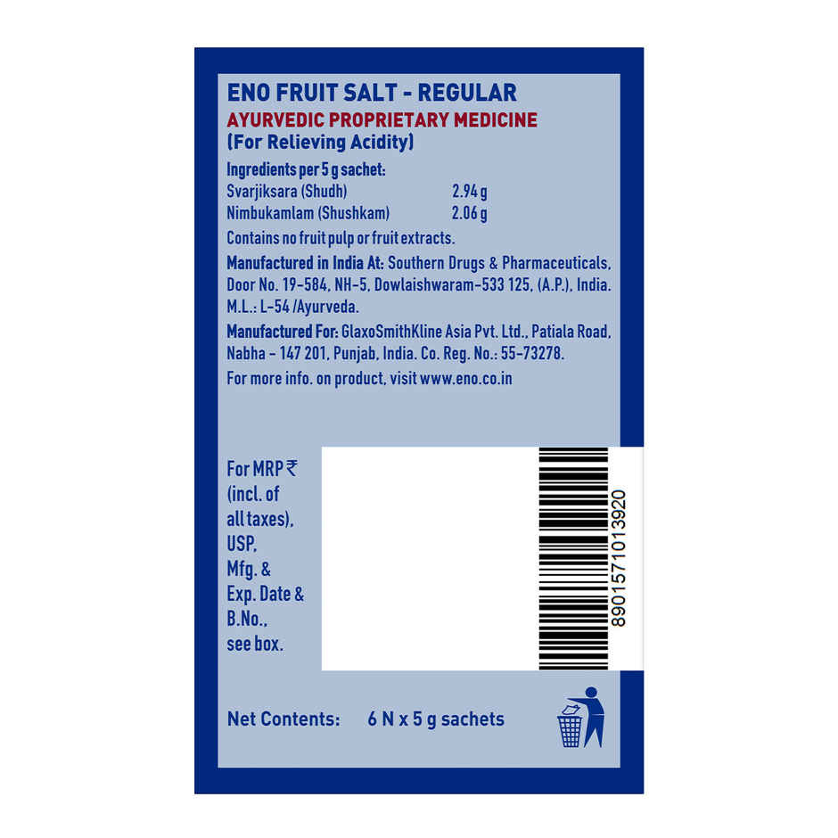 Eno Regular Multipack Digestive Fruit Salt