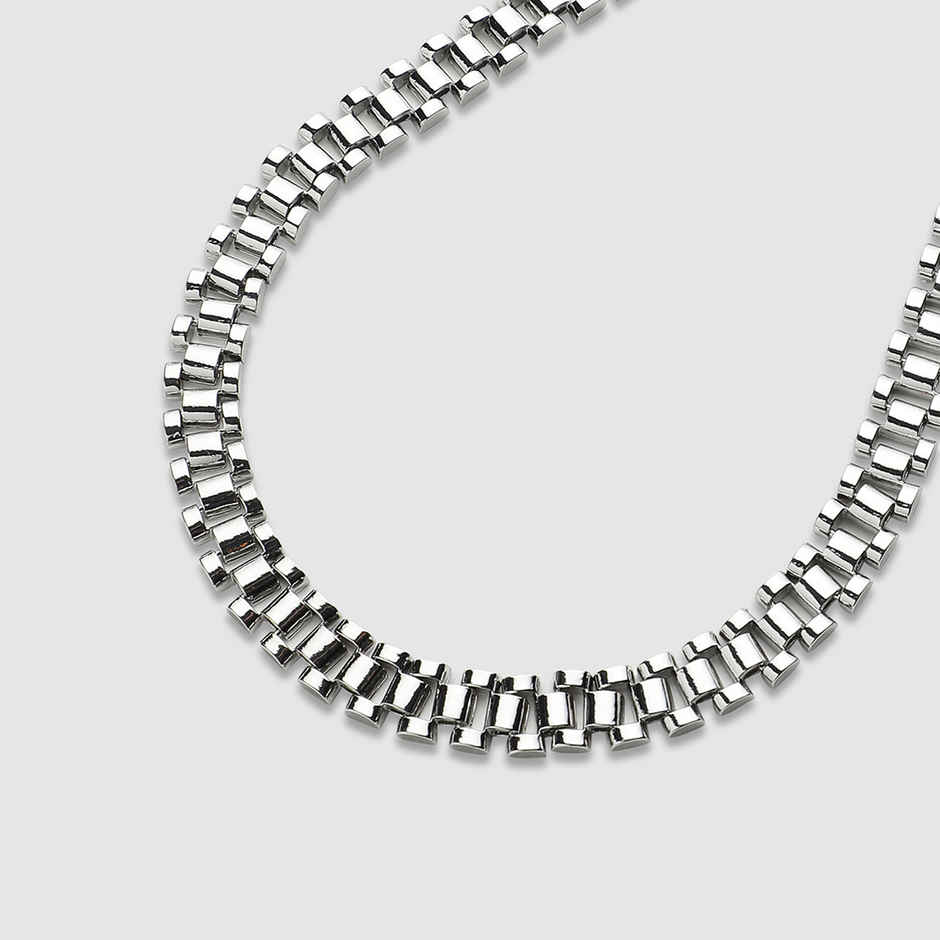 French Accent Silver-Plated Statement Chain