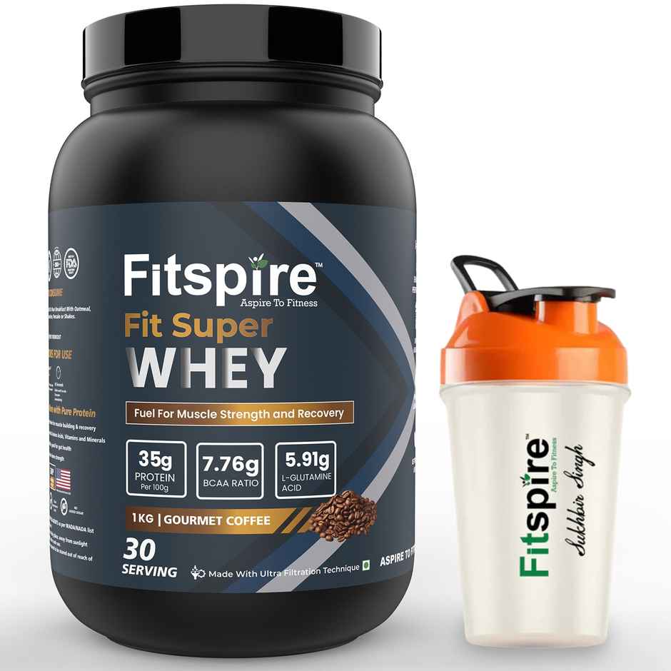 Fitspire Fit Super Whey Protein Gourmet Coffee With Shaker