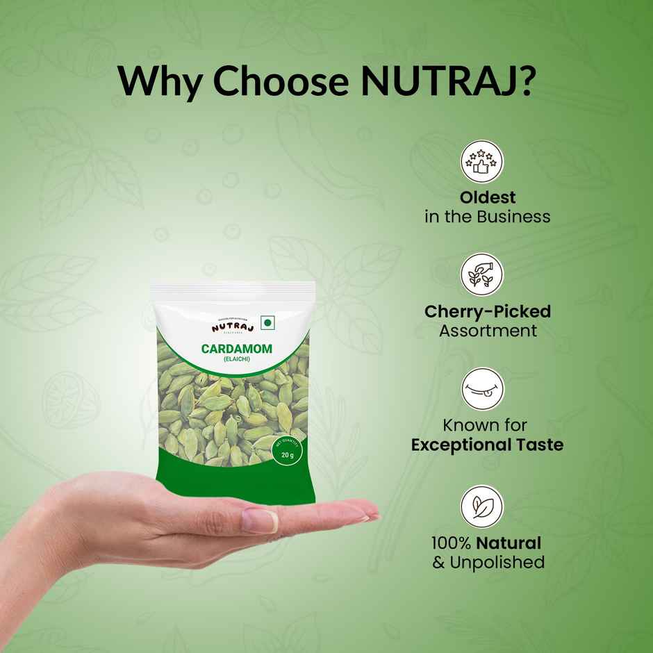 Nutraj Classic Green Cardamom (Elaichi) - Pouch