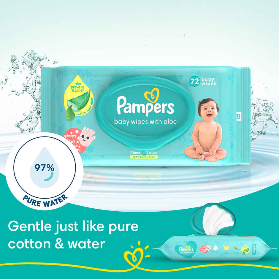 Pampers Baby Wipes With Aloe For Kids | Assorted | 0 - 2 years Combo