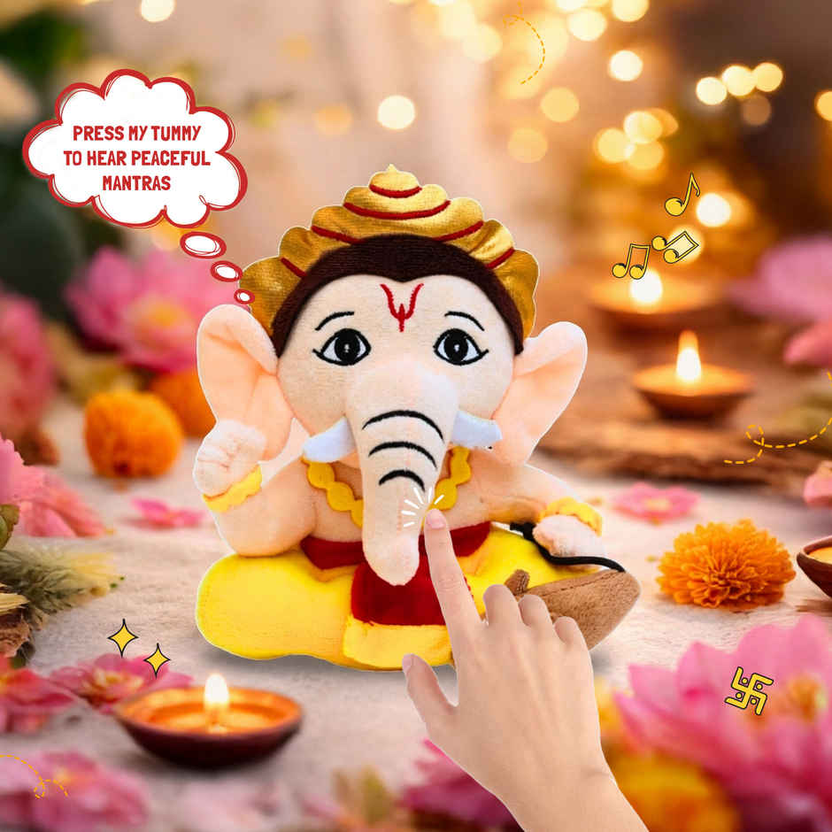 Panda's Box Mantra Chanting Baby Ganesha | Small - 20 cm