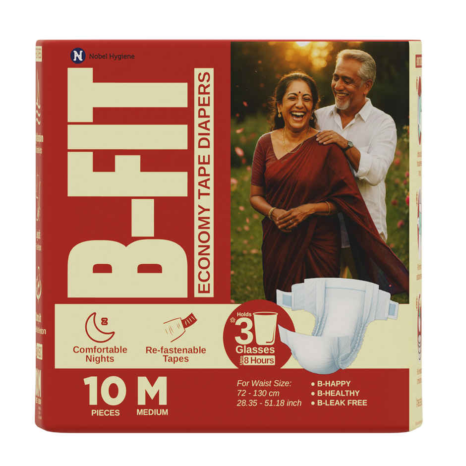 B-FIT Adult Diaper Tape | Economy  Type | M | 28.35 - 51.18 inch Combo