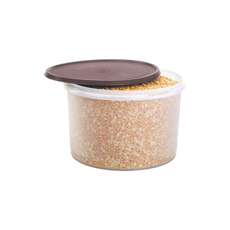 Joyo Fresherware Round Multi-Purpose Plastic Container for Rice, Spices, Atta,etc-7.5 ltr -Assorted