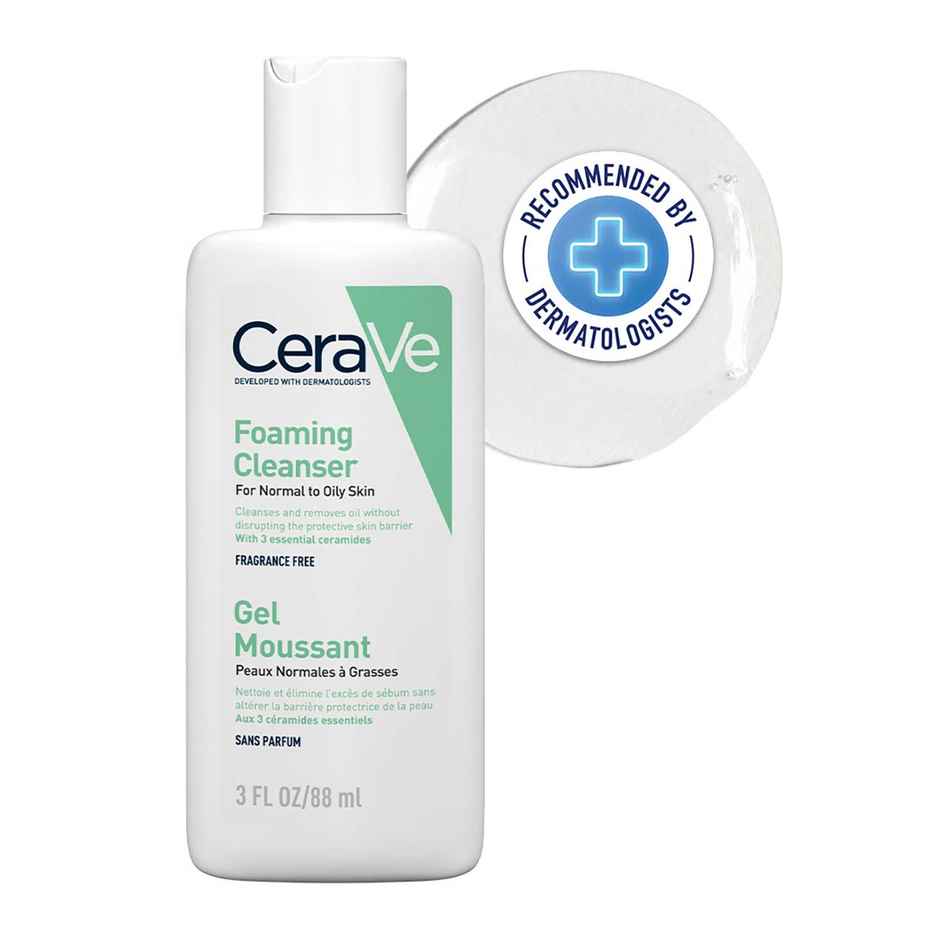 CeraVe Foaming Cleanser Face Wash For Oily Skin With Hyaluronic Acid, Ceramides & Niacinamide