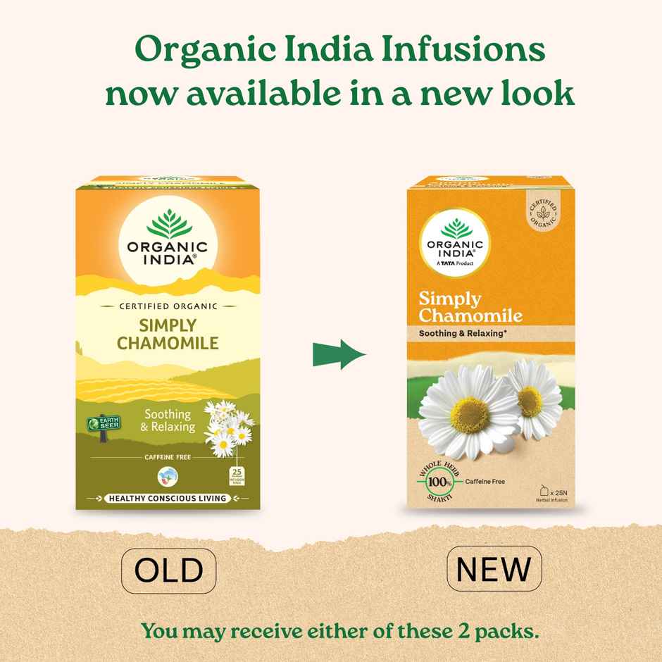 Organic India Simply Chamomile Herbal Infusion Bags
