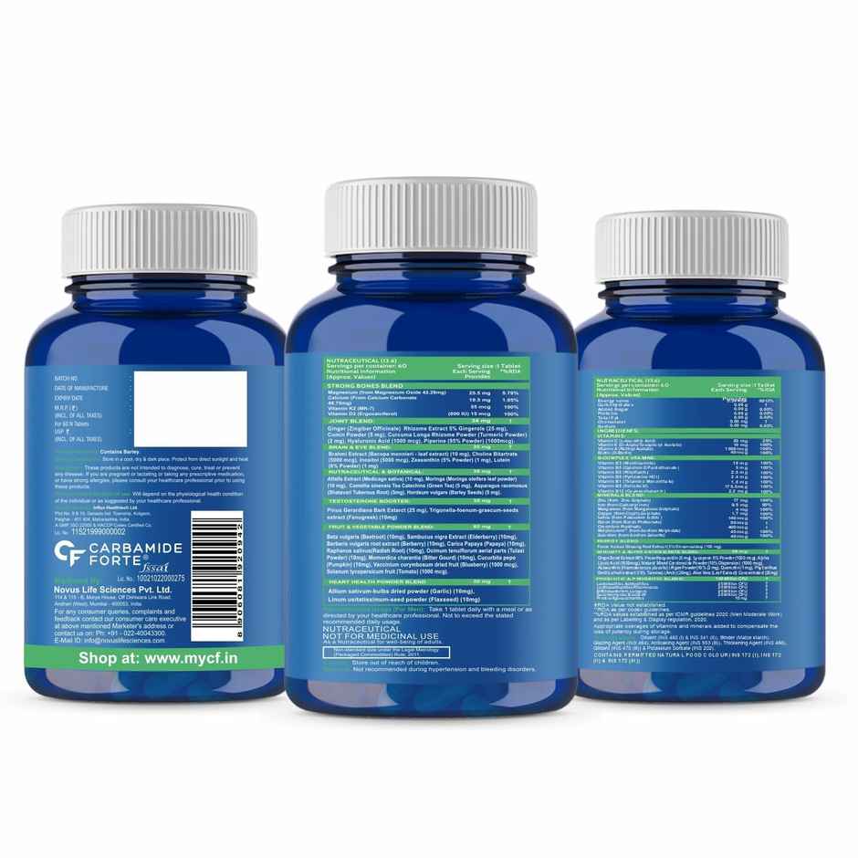 Carbamide Forte Multivitamin Tablet for Men Gym | Multi vitamin Tablet for Men | Multi Vitamin