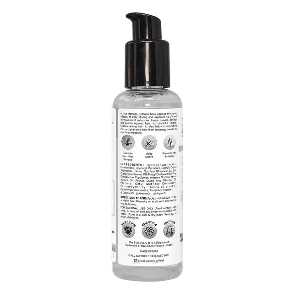 The Skin Story Heat Protection Hair Serum With UV Protection Adds Shine Anti-Frizz & Anti-Breakage