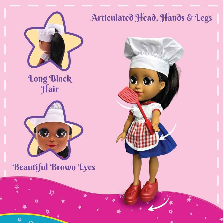 Li'l Diva Chef Gabby 13 Inch Preschool Doll with Accessories (Ages 3+)