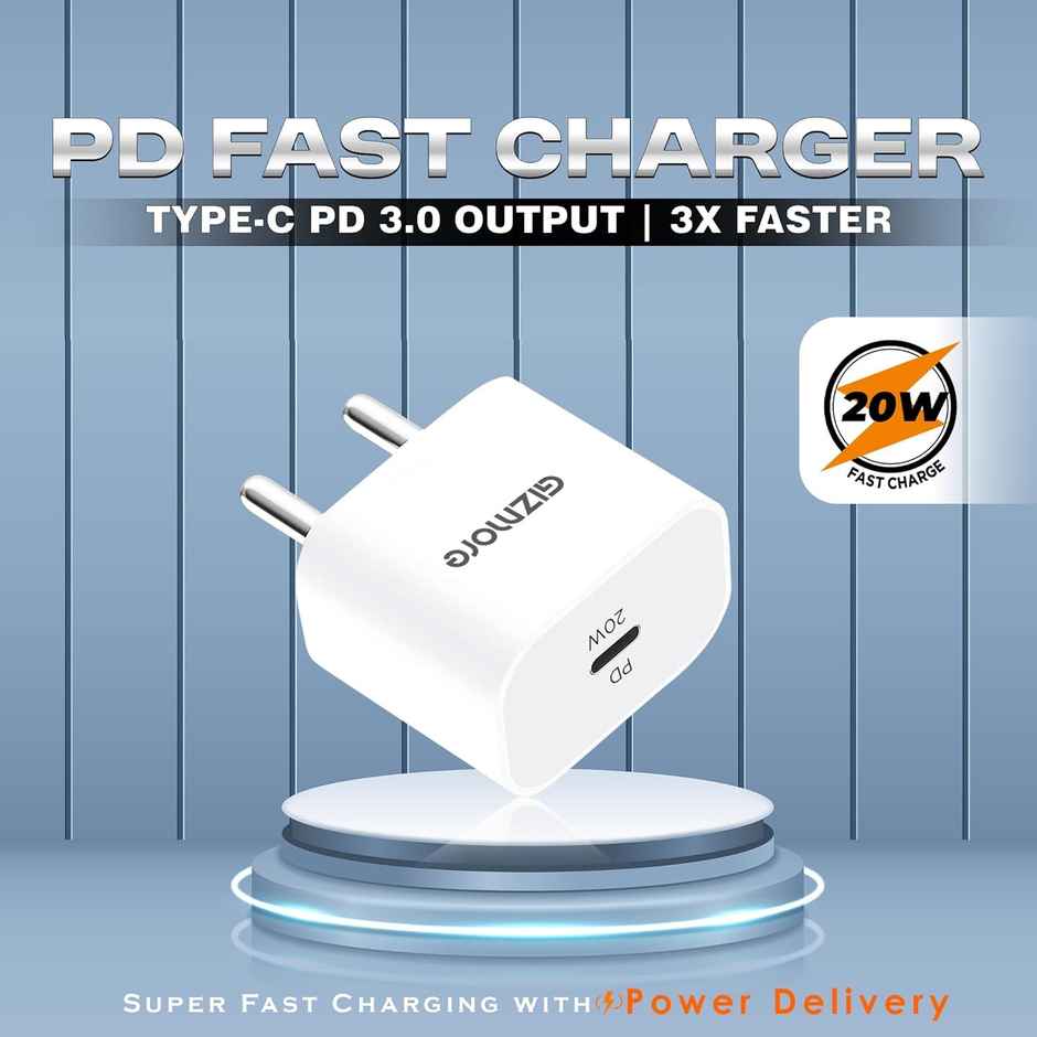 Gizmore Pa621 Type-C Pd 3.0 Output 20W Fast Charger