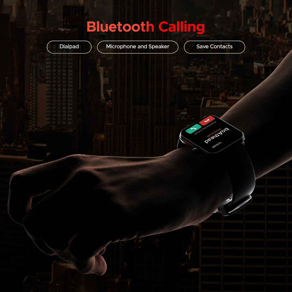 boAt Storm Call 3 Smartwatch | 1.83" Display | BT Calling - Active Black