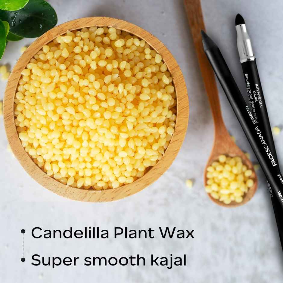 FACES CANADA Ultime Pro Intense Gel Kajal With Smudger & Sharpener - Black 24Hr Long Stay