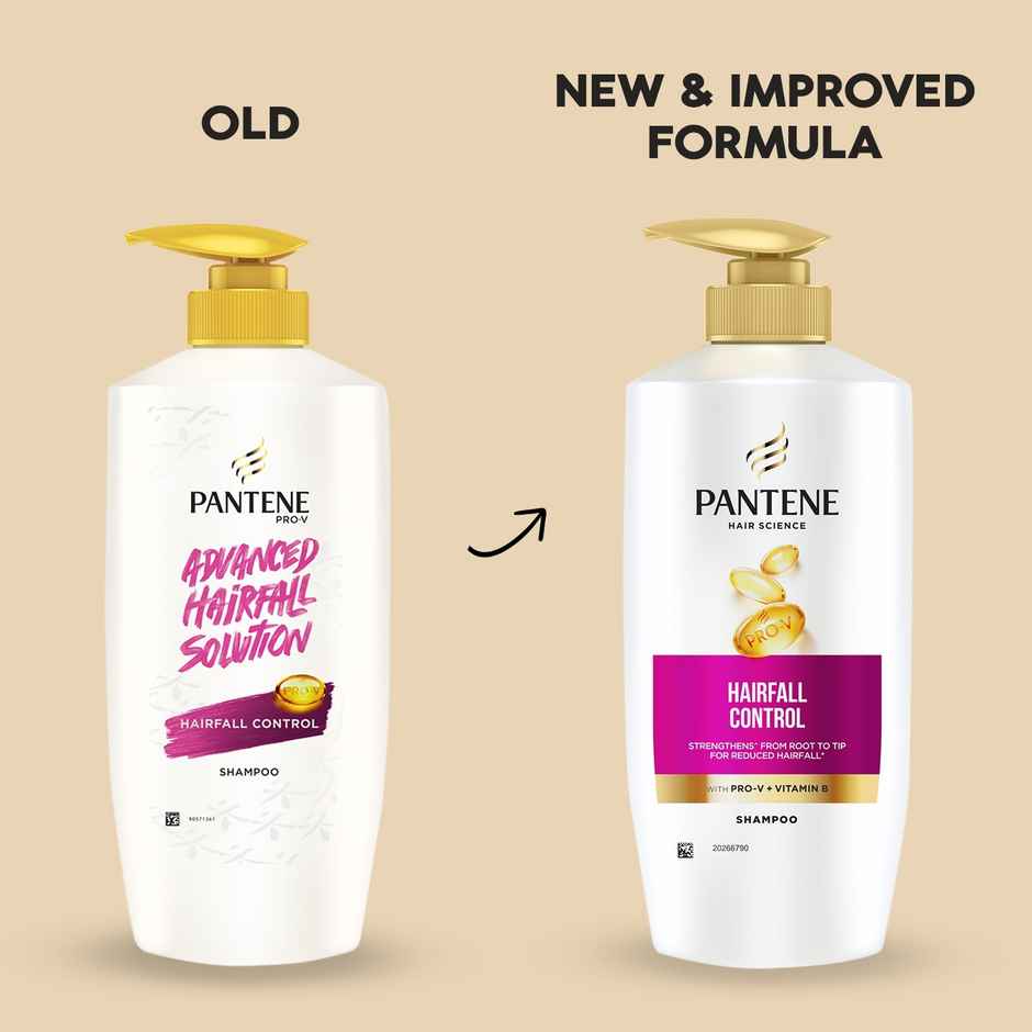 Pantene Hairscience Hairfall Control Shampoo Lesser Hairfall,With Vitaminb