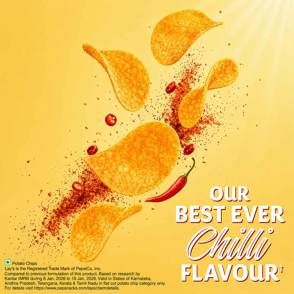Lay's Hot Chips Style Asian Fiery Chilli Flavour Potato Chips
