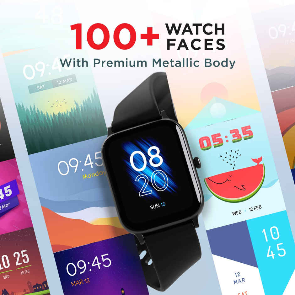 boAt Xtend Pro 1.78" AMOLED Display Smart Watch with Fast Charge, BT Calling - Active Black