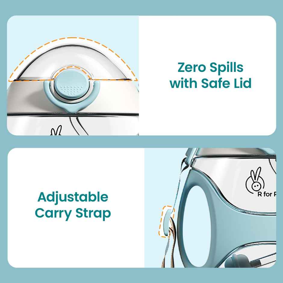 R for Rabbit Tritan Bumble 330 ml Baby Sipper Water Bottle Blue