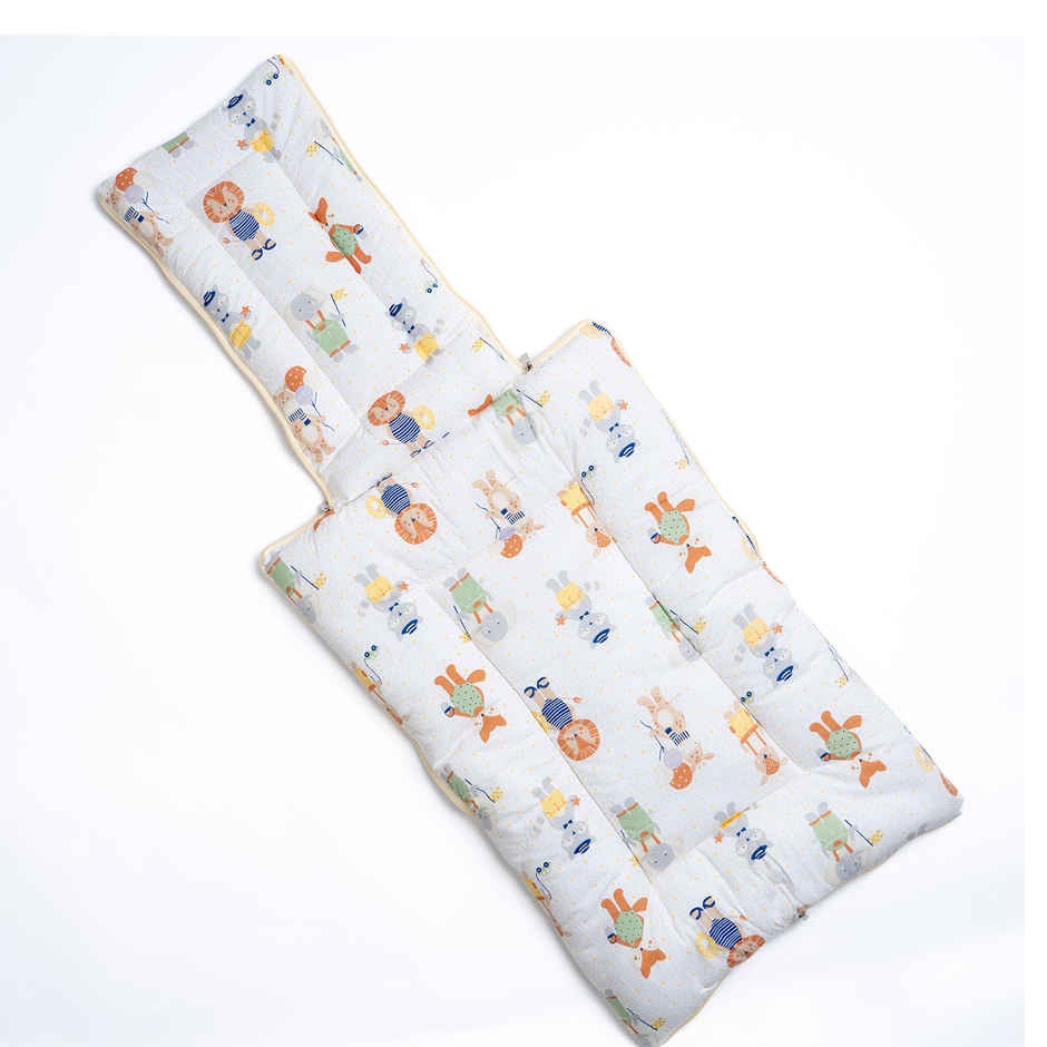 Haus & Kinder Cotton Baby Carrier Nest Portable Travelling Bed | Jungle Party - 0 to 4 Months