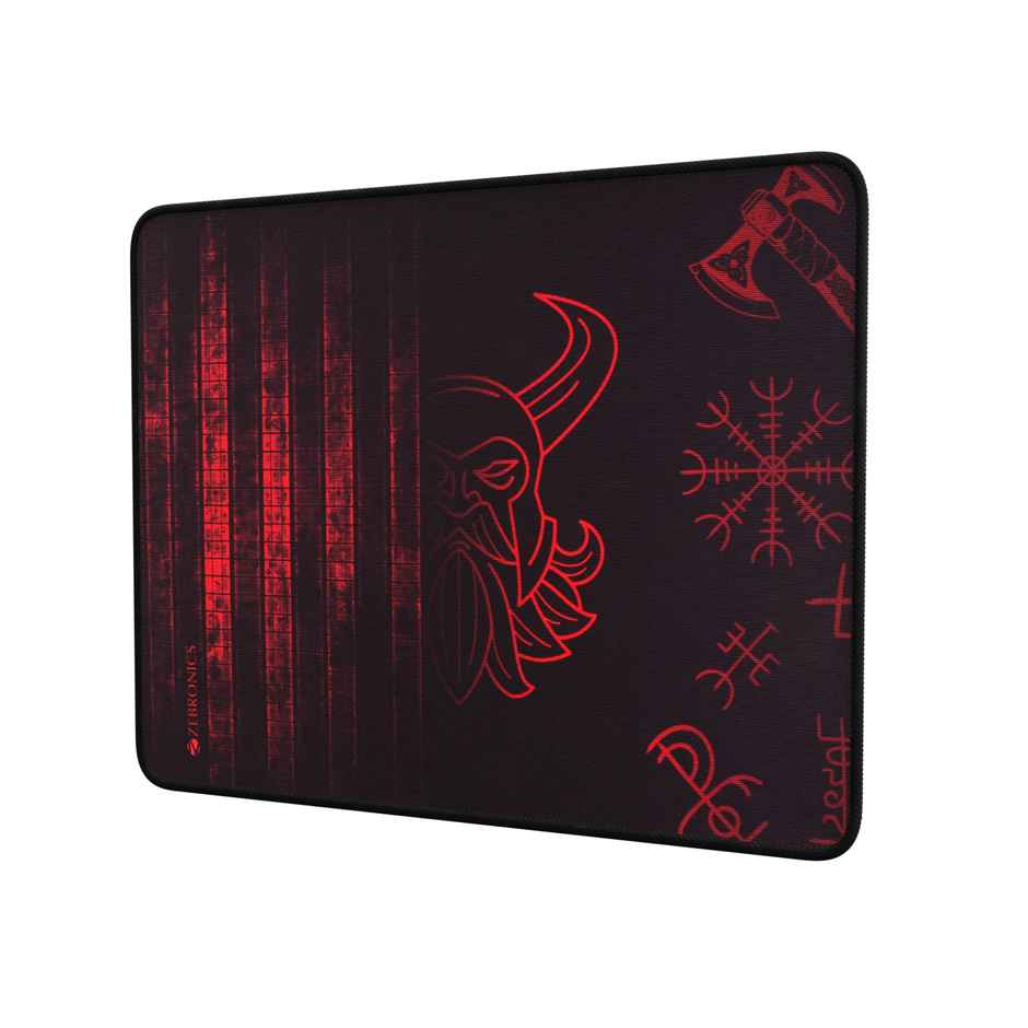 ZEB Firestorm Gaming Mousepad for Mouse sensors Micro-Textured Fabric Surface, Anti Slip Rubber Base