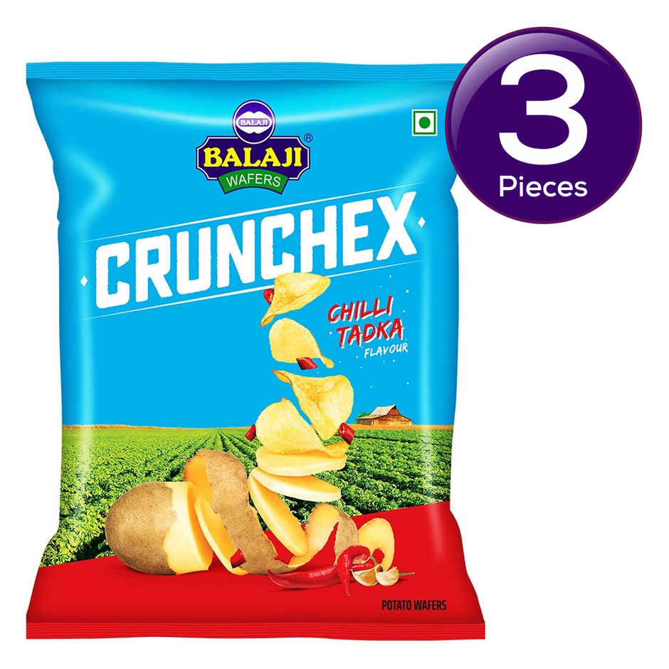 Balaji Crunchex Chili Tadka Wafers Combo