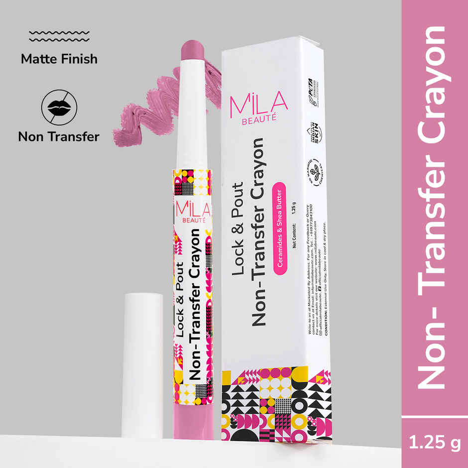 Mila Beaute Transferproof Long Lasting Matt Crayon I Smudge Proof & Lightweight I 6 - Low Key