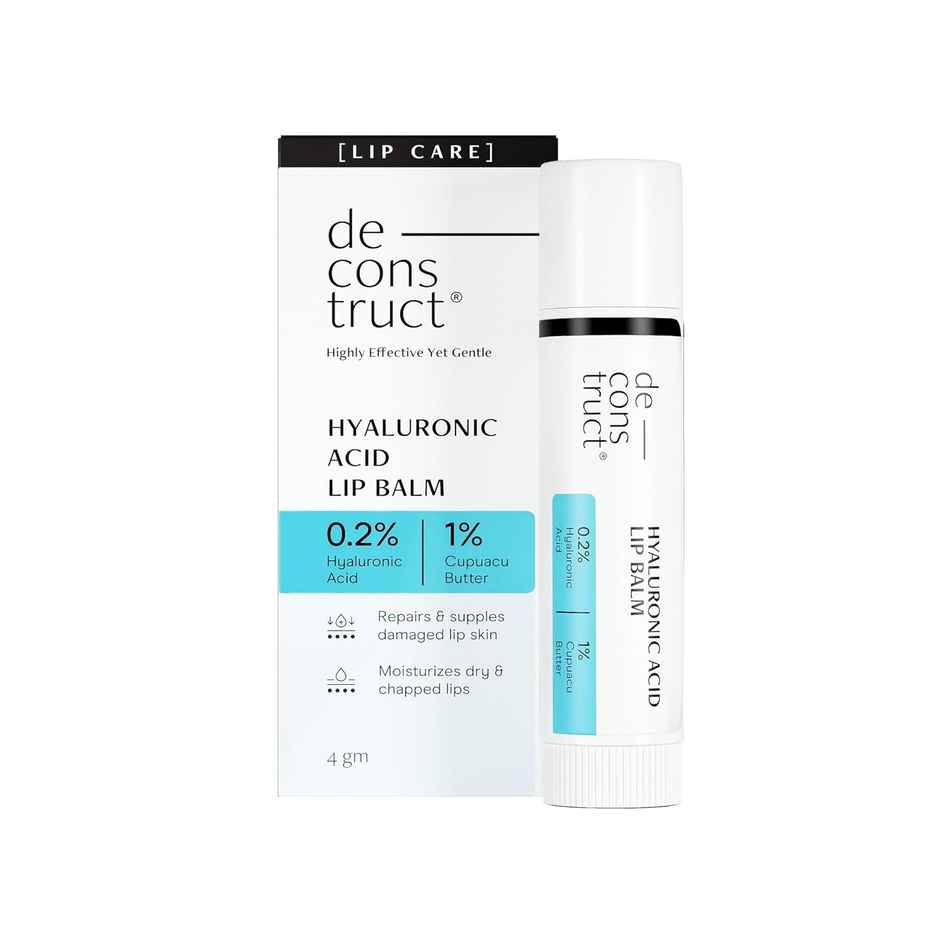 Deconstruct Hyaluronic Acid Lip Balm - 0.2% Hyaluronic Acid + 1% Cupuacu Butter Spf 15