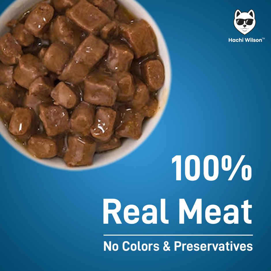 Hachi Wilson Premium Chicken & Liver chucks in gravy