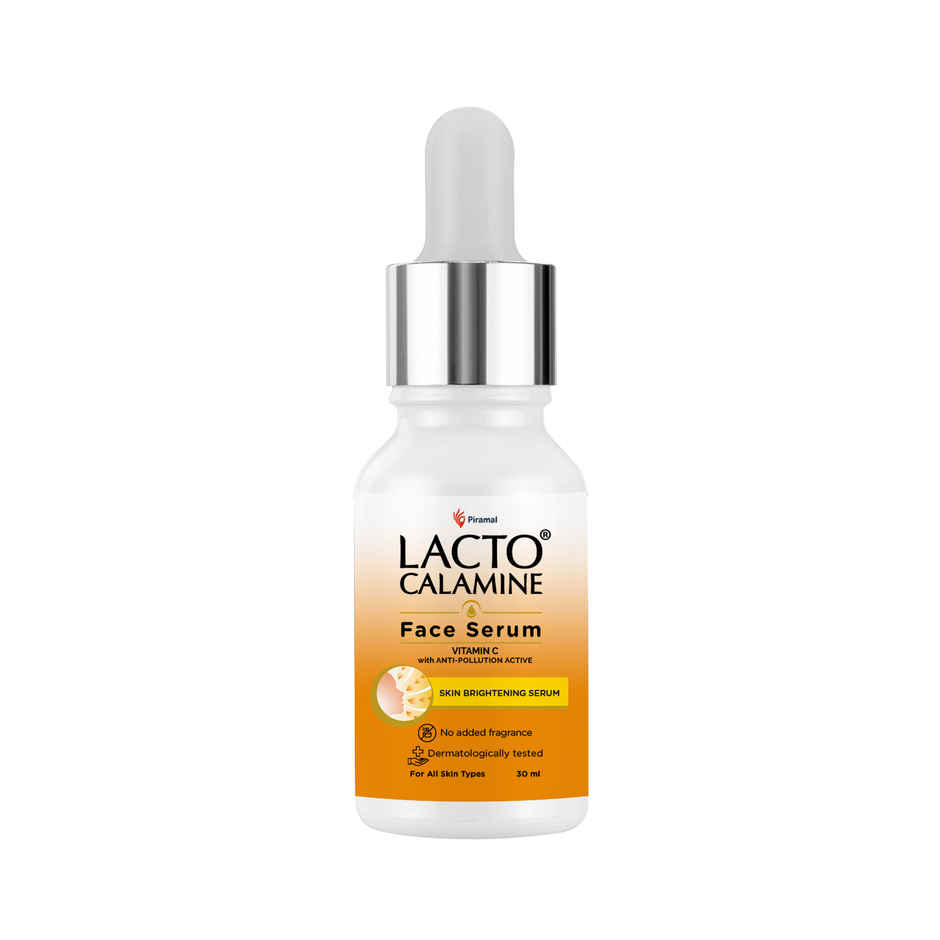 Lacto Calamine Vitamin C Serum Skin Brightening Serum With Pollushield, Vitamin E, B3 And B5