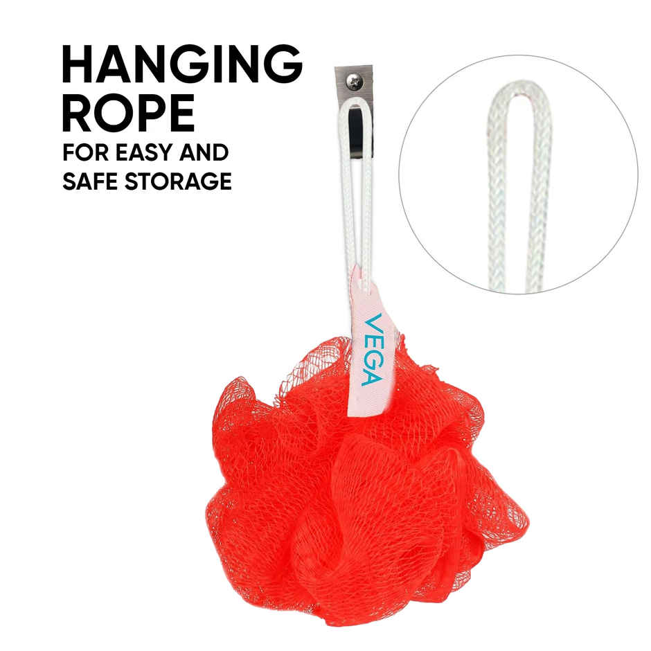 VEGA Mini Bath Loofah Sponge Remove Dead Skin for Men & Women | Pack of 2 | BA-3/12