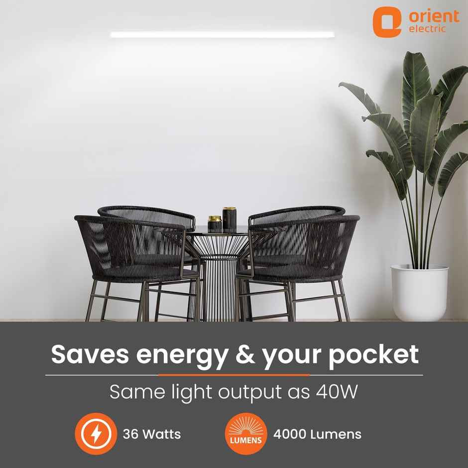 Orient Electric 36W Grace Delite Mushroom LED Batten|6500K|Cool White