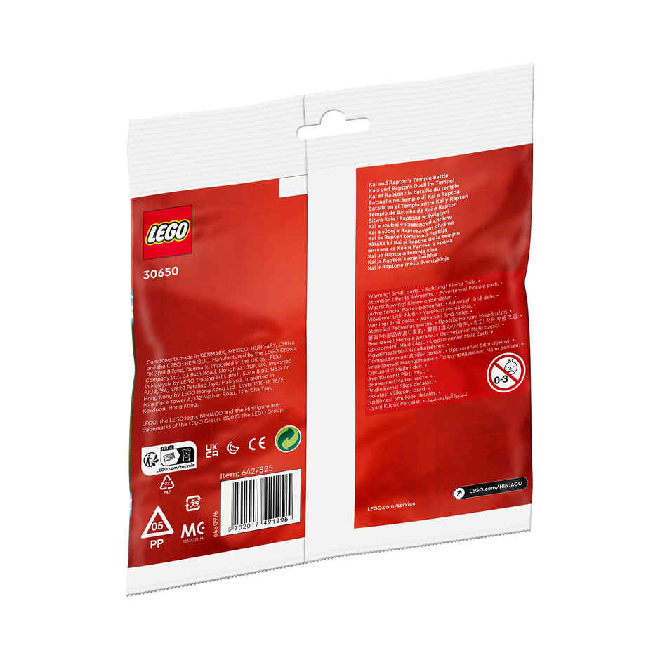 Lego Kai And Rapton'S Temple Battle Building Toy Set