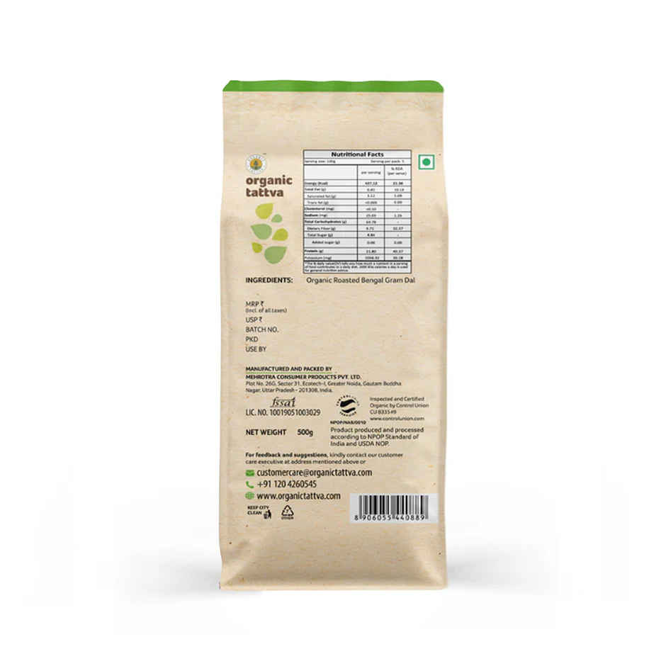 Organic Tattva Roasted Chana Dal