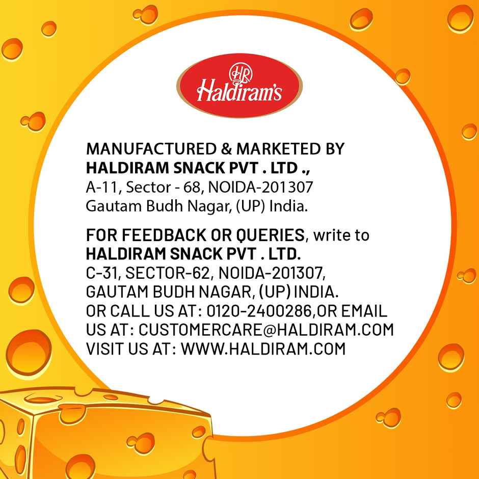 Haldiram's Cheese Puffcorn | Light Airy Snack