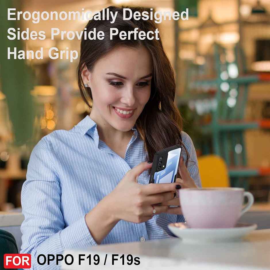 Zapcase Back Cover for Oppo F19|F19s | Matte-Black