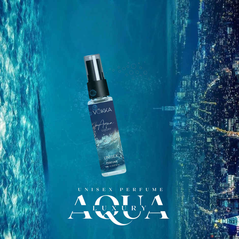Vokka Pocket Perfume Aqua Unisex Long Lasting Aqua Woody Musky