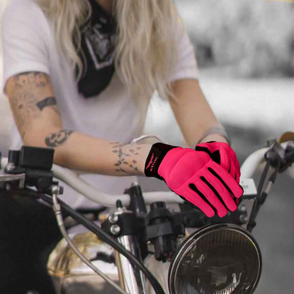 Xtrim Women's Biking Gloves Full Finger - Pink | L