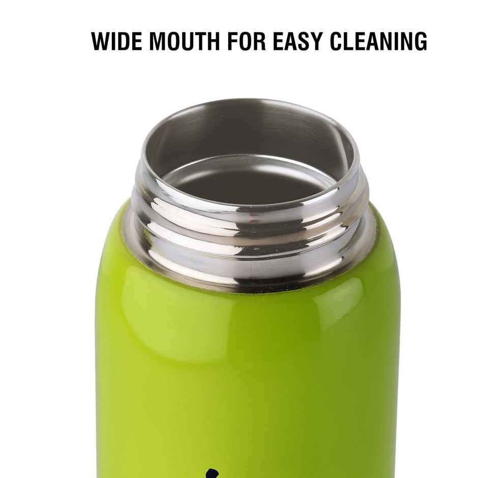 Cello Junior Stainless Steel Kids Flask | 275 ml | Leak-Proof | Green