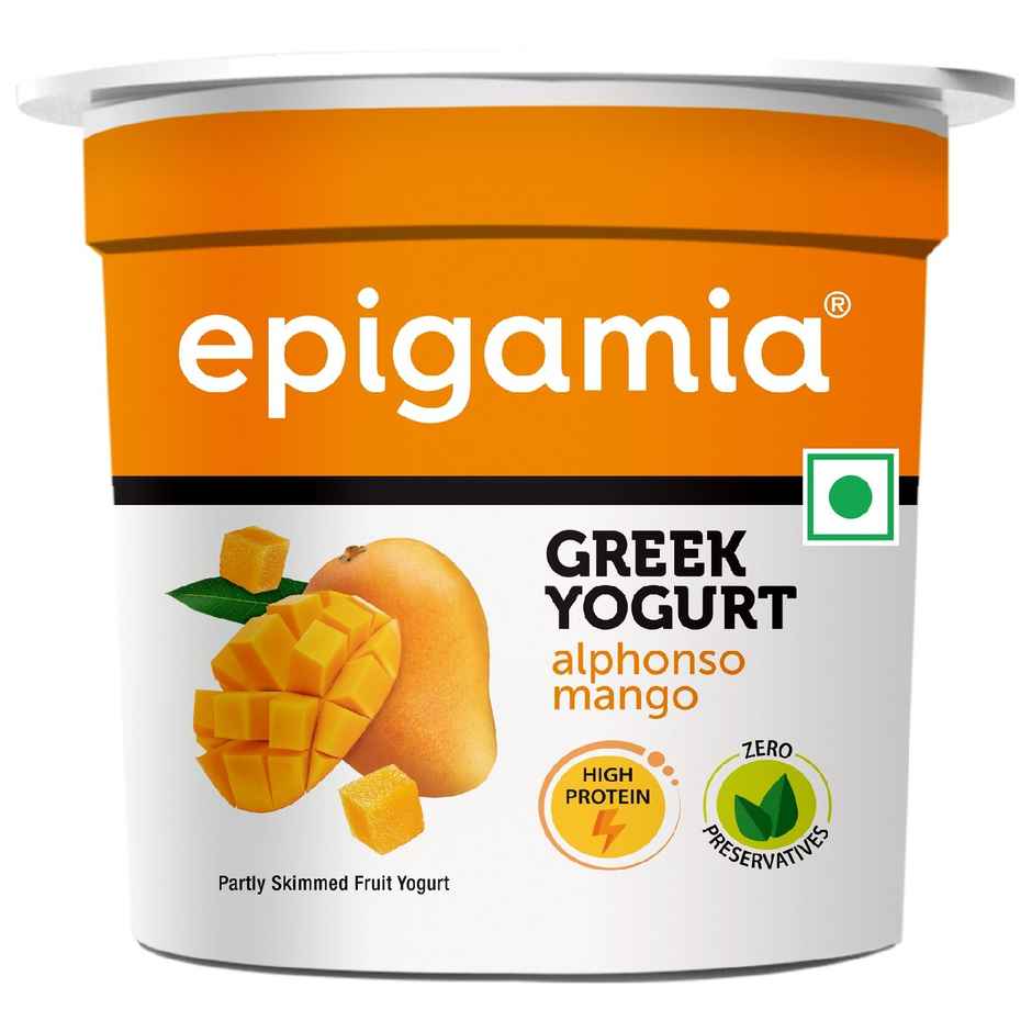 Epigamia Natural Greek Yogurt(90gms), Epigamia Blueberry Greek Yogurt(90gms) & Epigamia Greek Yogurt Alphonso Mango(90gms) Combo