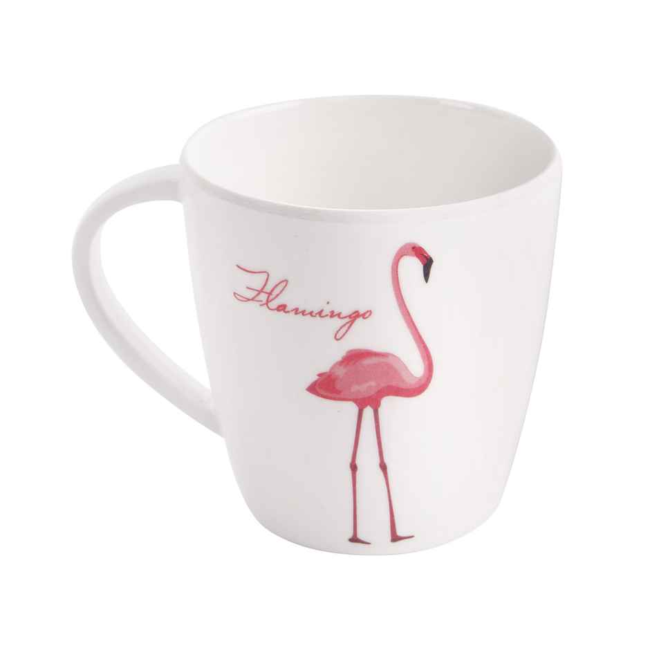 Cello Melamine Joycee Mugs, 200ml, Flamingo design (Set of 4)