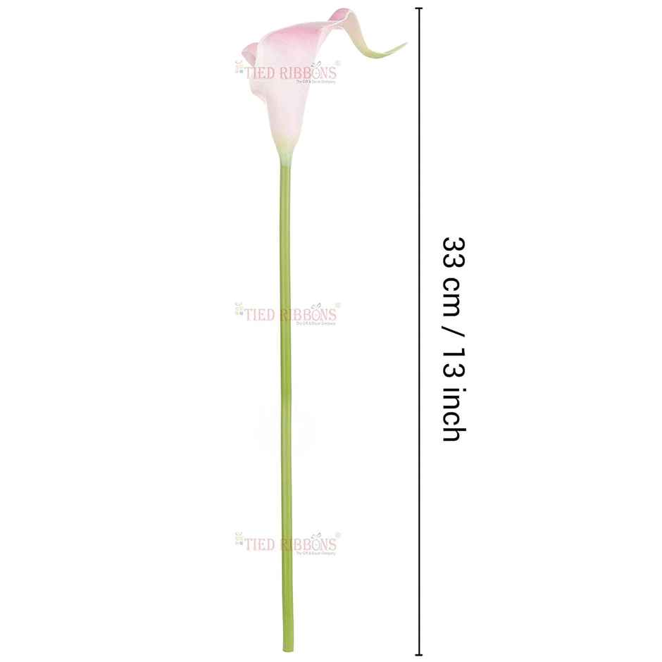 Tied Ribbons 10 Pcs Artificial Calla Lily Flowers Bunch