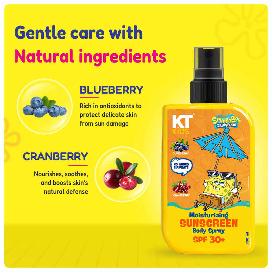 KT Kids Baby Sun Protection Spray Blueberry and Cranberry 1 Pack