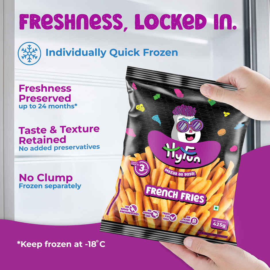 HyFun French Fries, Crispy & Long, Air Fryer Friendly | Frozen